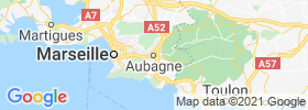 Aubagne map